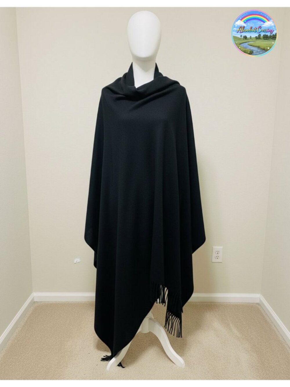 100% Wool Scarf Pashmina Shawl Wrap for Women Thicker Soft Winter